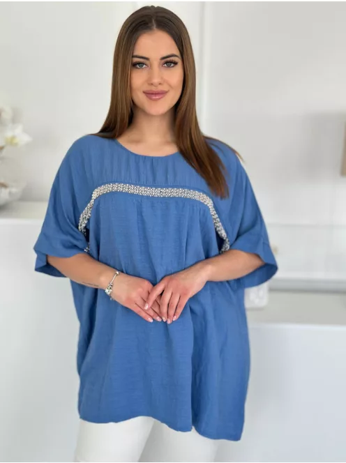 Lenvászon hatású, pamut tunika