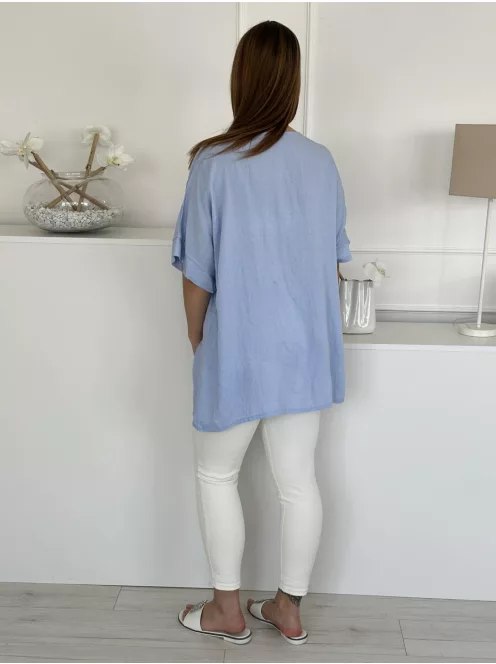 Lenvászon hatású, pamut tunika