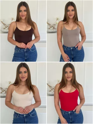 Prémium, basic lycra pántos felső