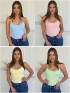 Prémium, basic lycra pántos felső