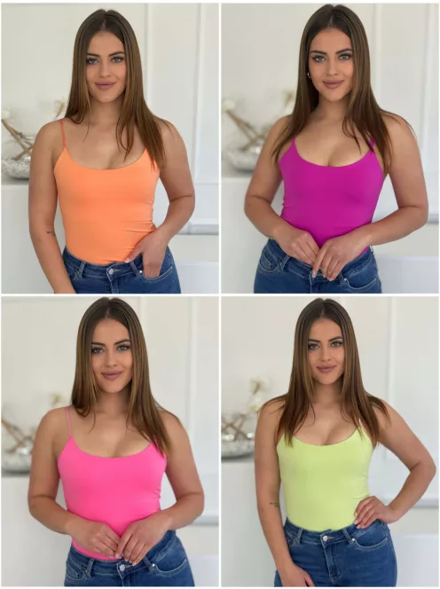 Prémium, basic lycra pántos felső