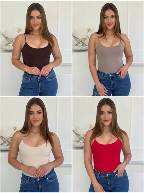 Prémium, basic lycra pántos felső