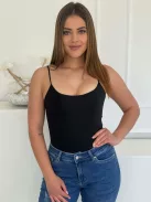 Prémium, basic lycra pántos felső